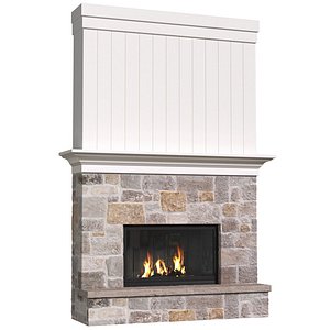 French Fireplace in Provence style