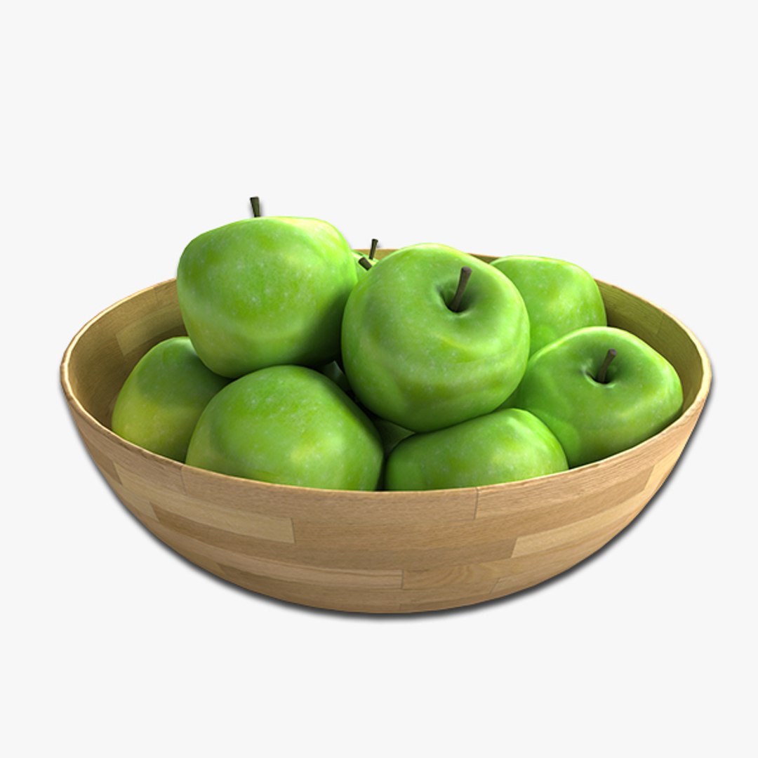 3d model apple bowl