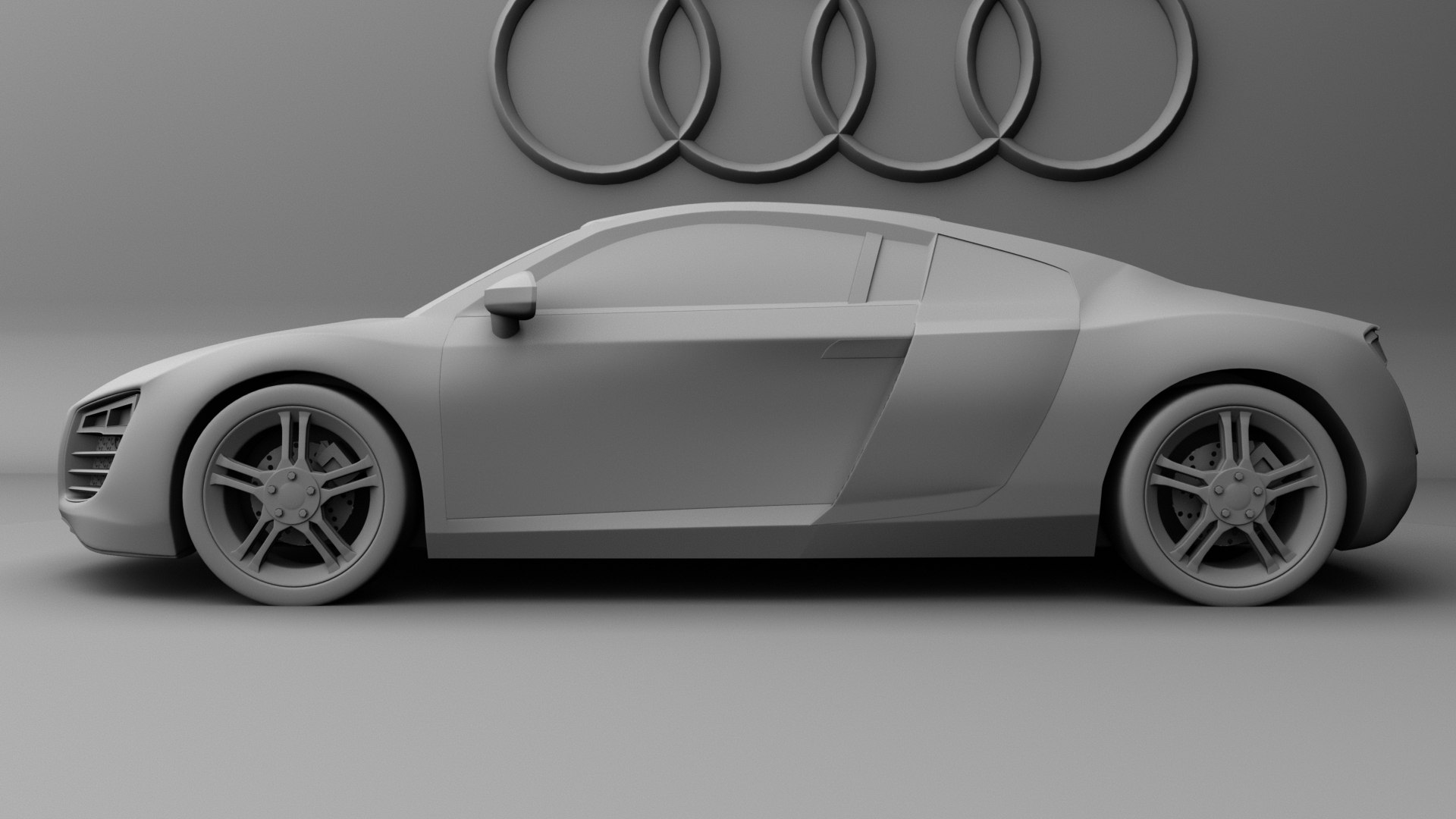 3D model Audi r8 low poly - TurboSquid 1785579