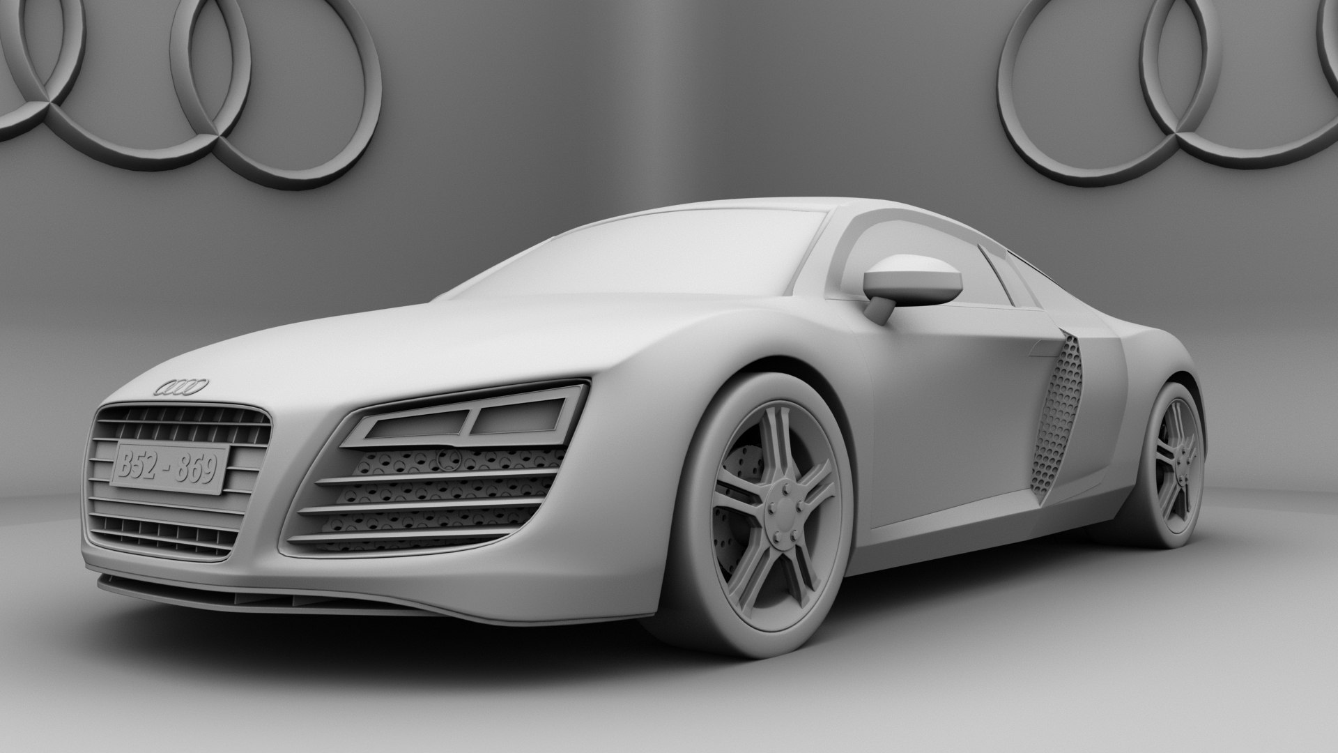 3D model Audi r8 low poly - TurboSquid 1785579