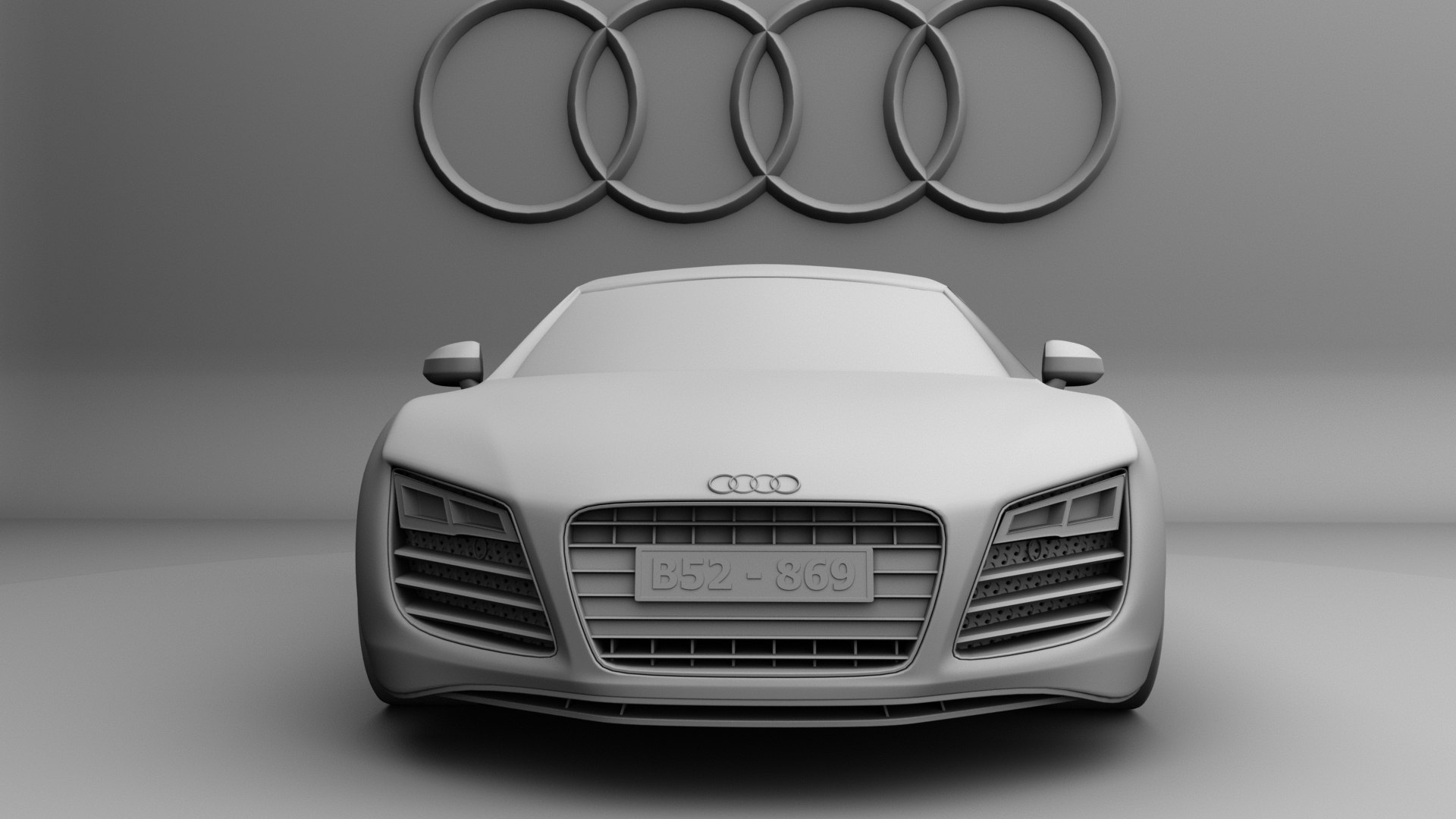 3D model Audi r8 low poly - TurboSquid 1785579