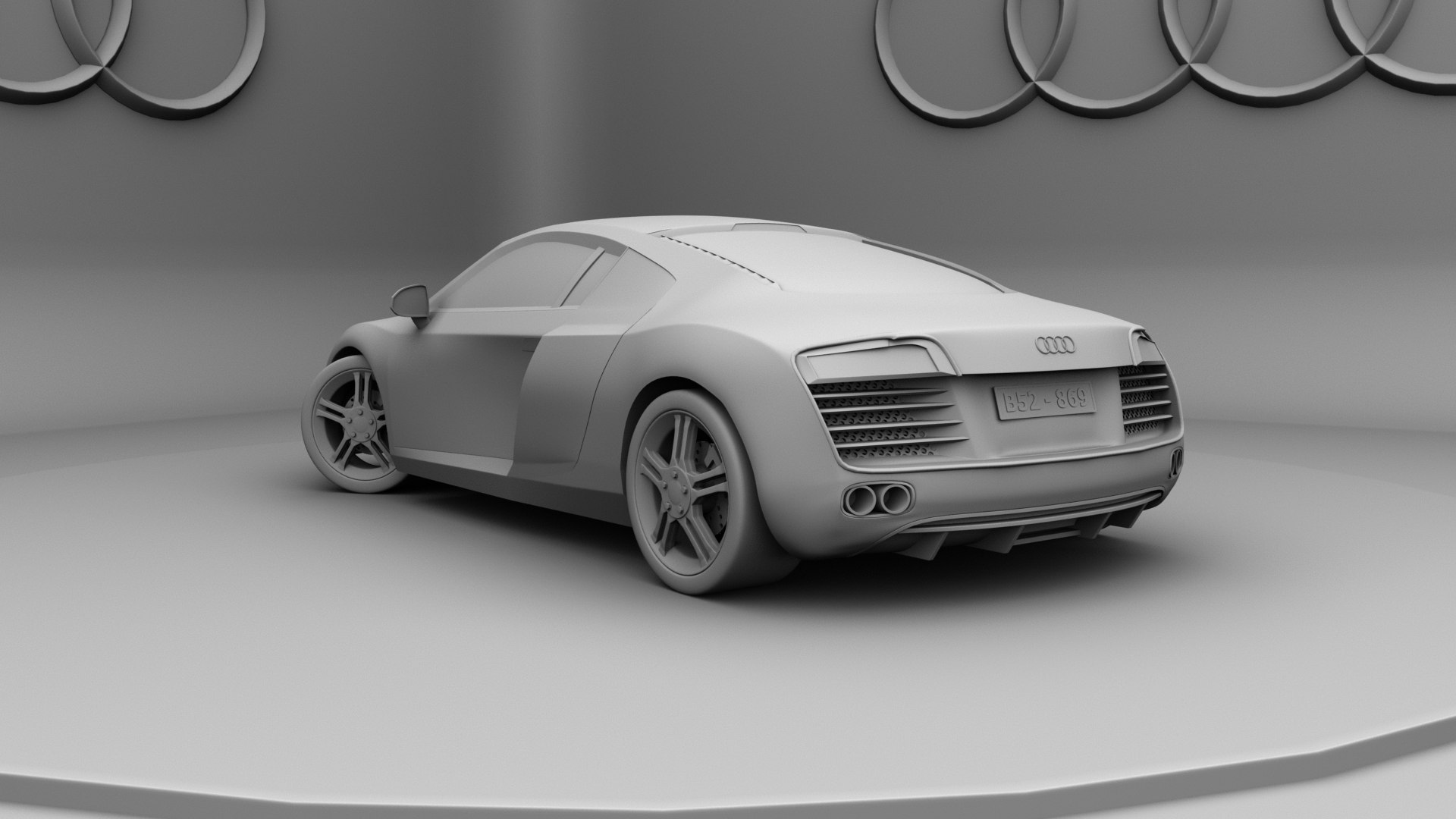 3D model Audi r8 low poly - TurboSquid 1785579