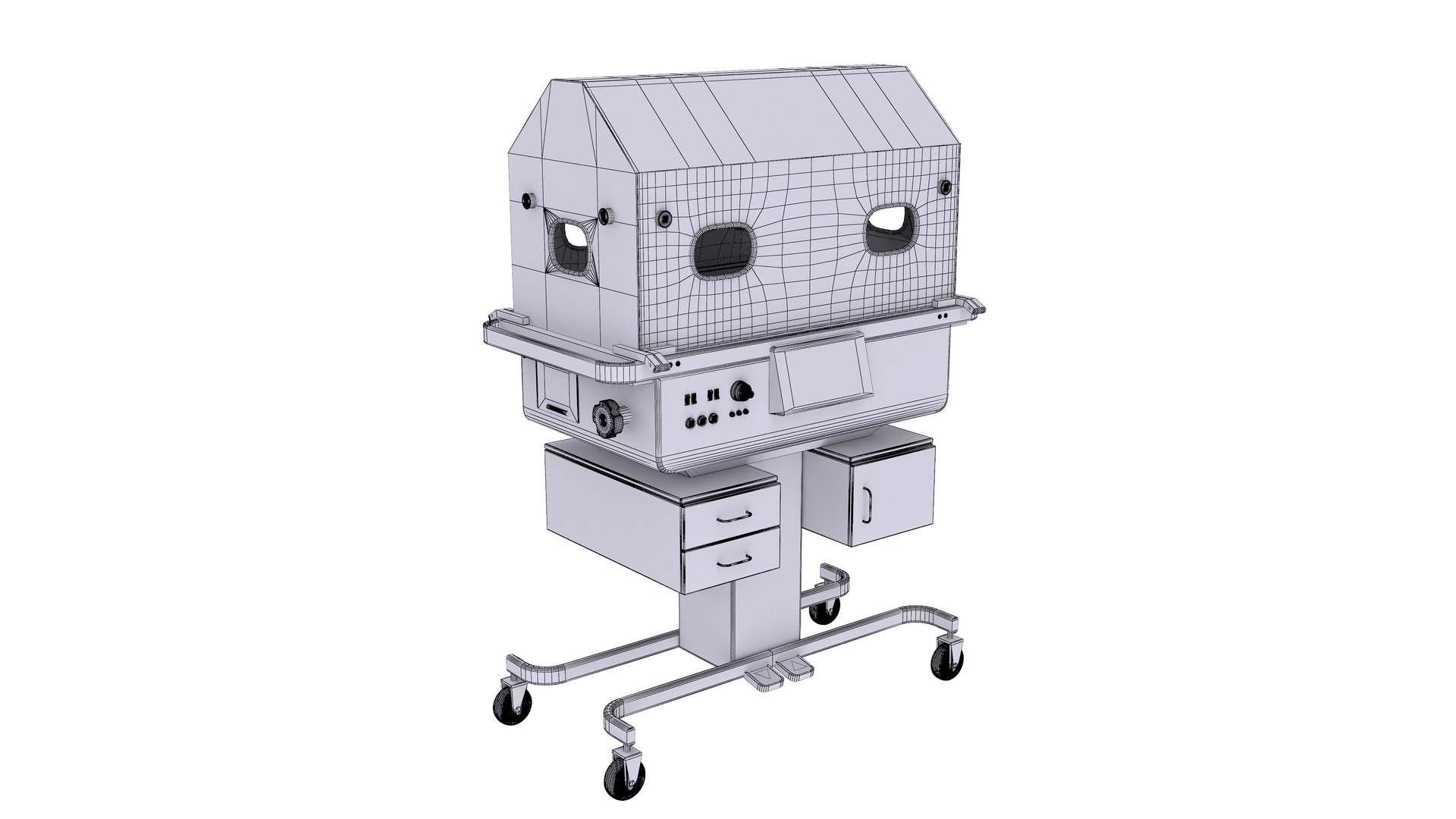 Infant Incubator 3D Model TurboSquid 1873702