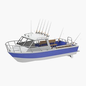 fishing boat 3d c4d