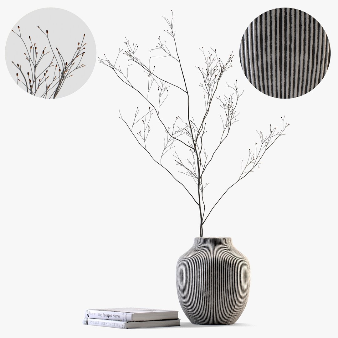 modelo 3d Decor Set 5 Vase and books - TurboSquid 2058540