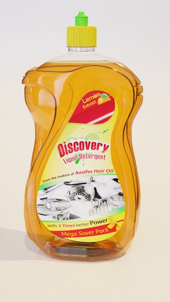 3D Bottle Dishwash Shampoo Hair Oil With Cap Without Label model -  TurboSquid 1864144