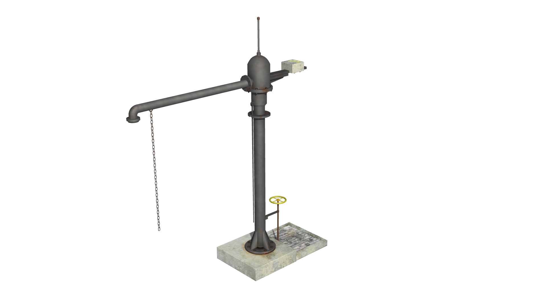 Railroad Water Pump 3d Model