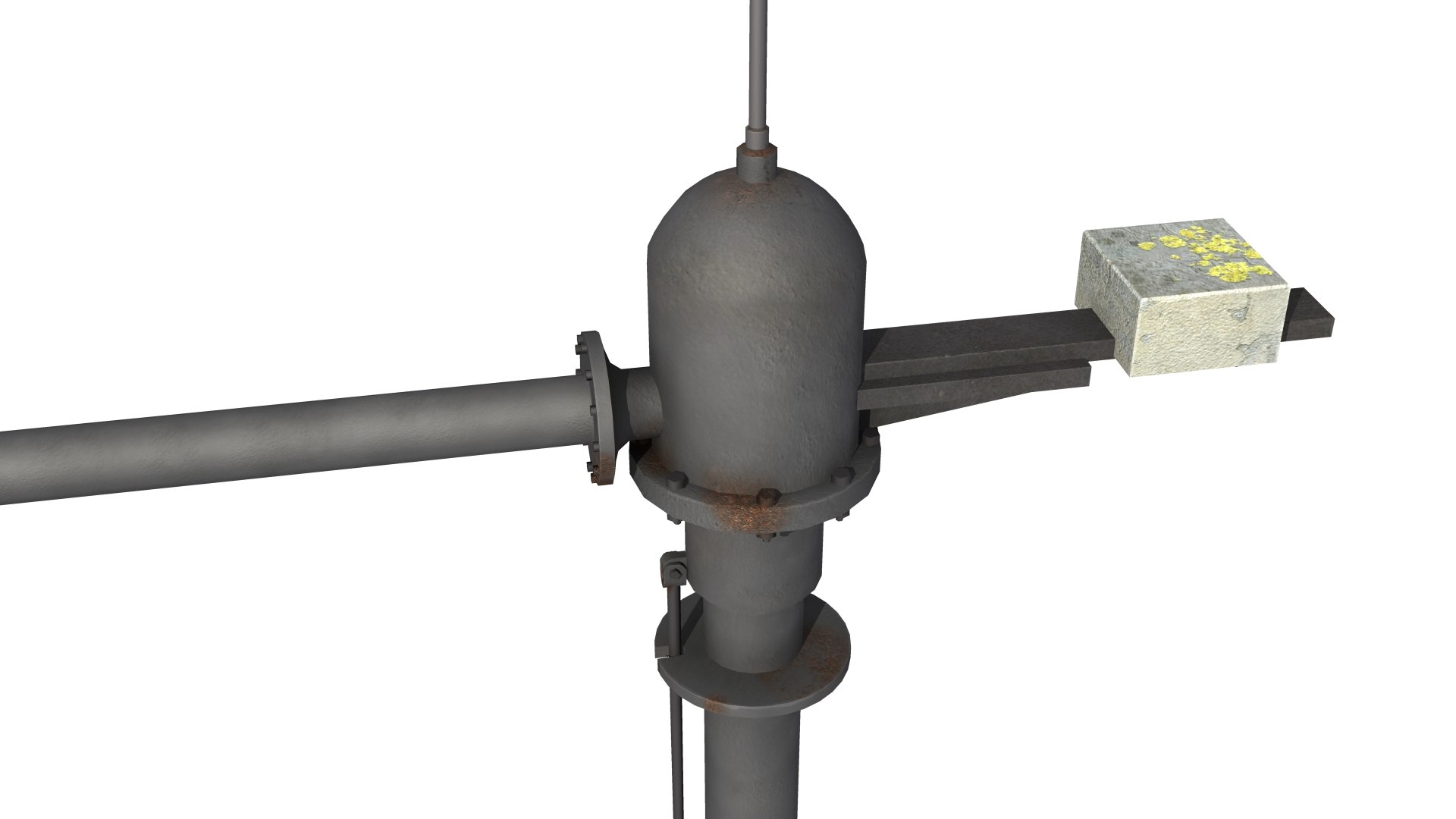railroad water pump 3d model
