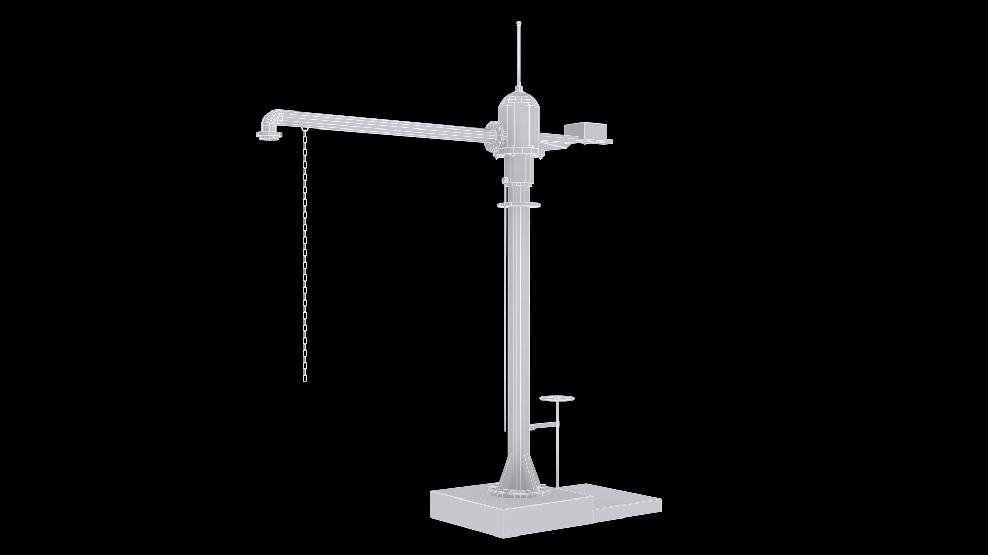 railroad water pump 3d model