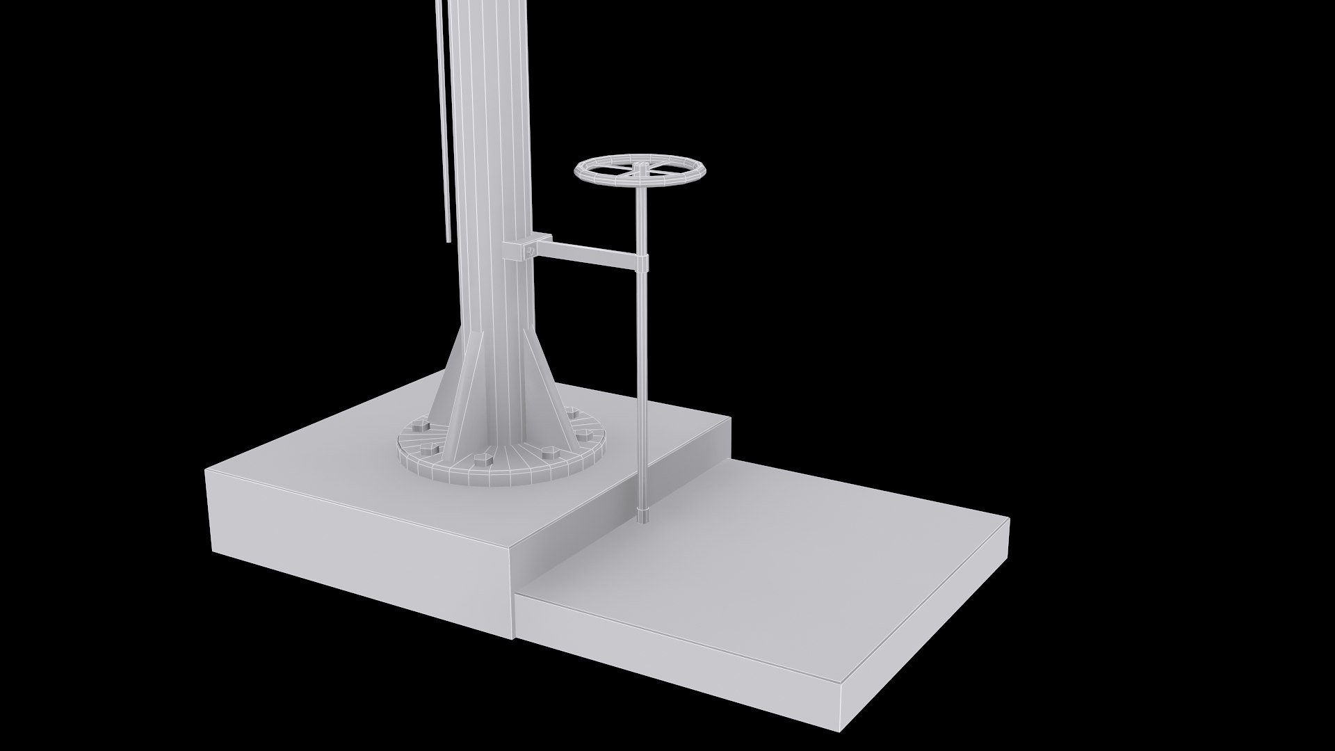 Railroad Water Pump 3d Model