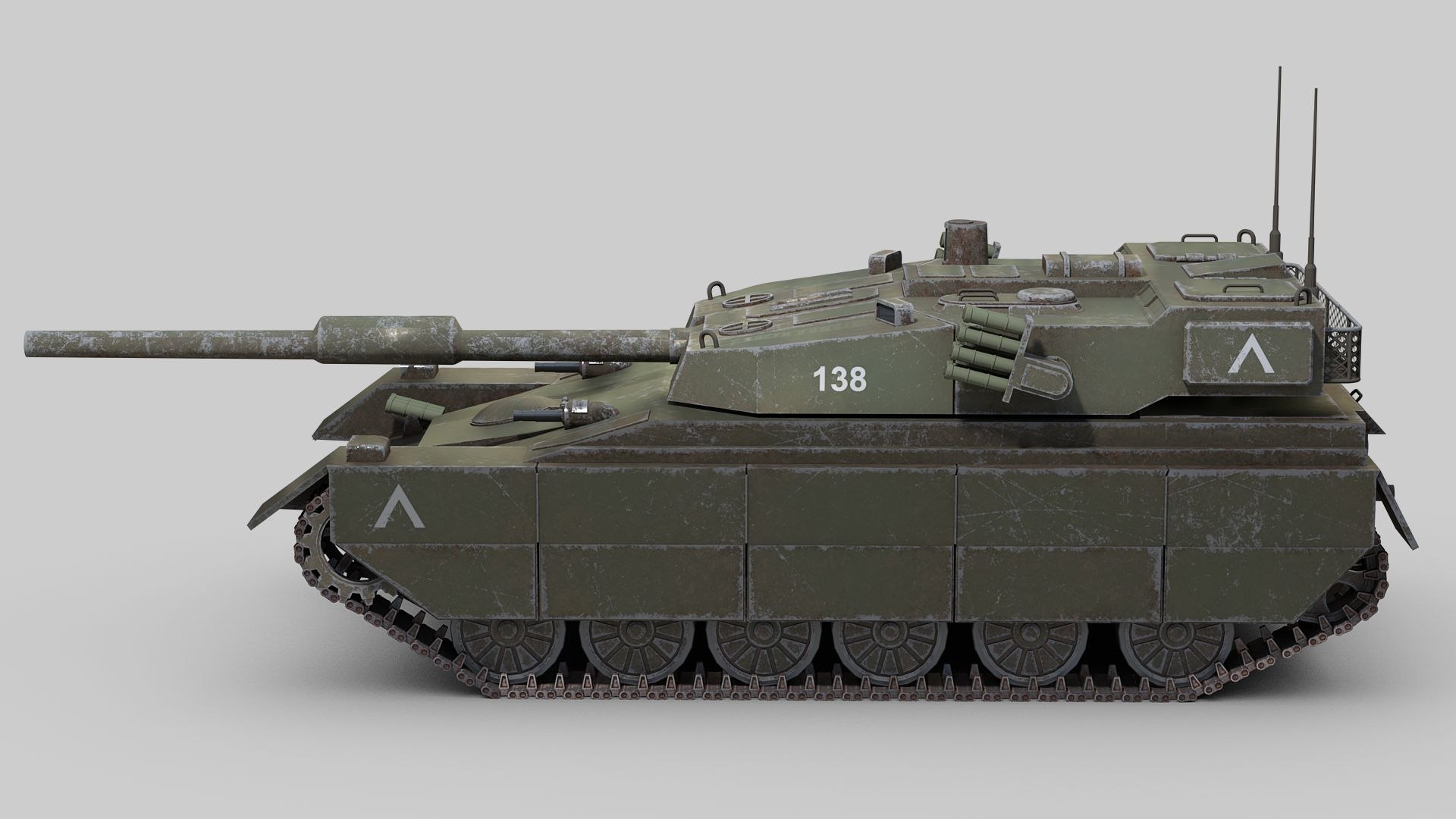 3D Model Modern Tank Concept - TurboSquid 1932221