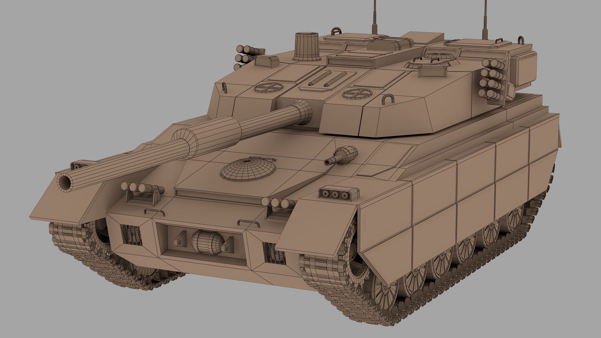 3D Model Modern Tank Concept - TurboSquid 1932221