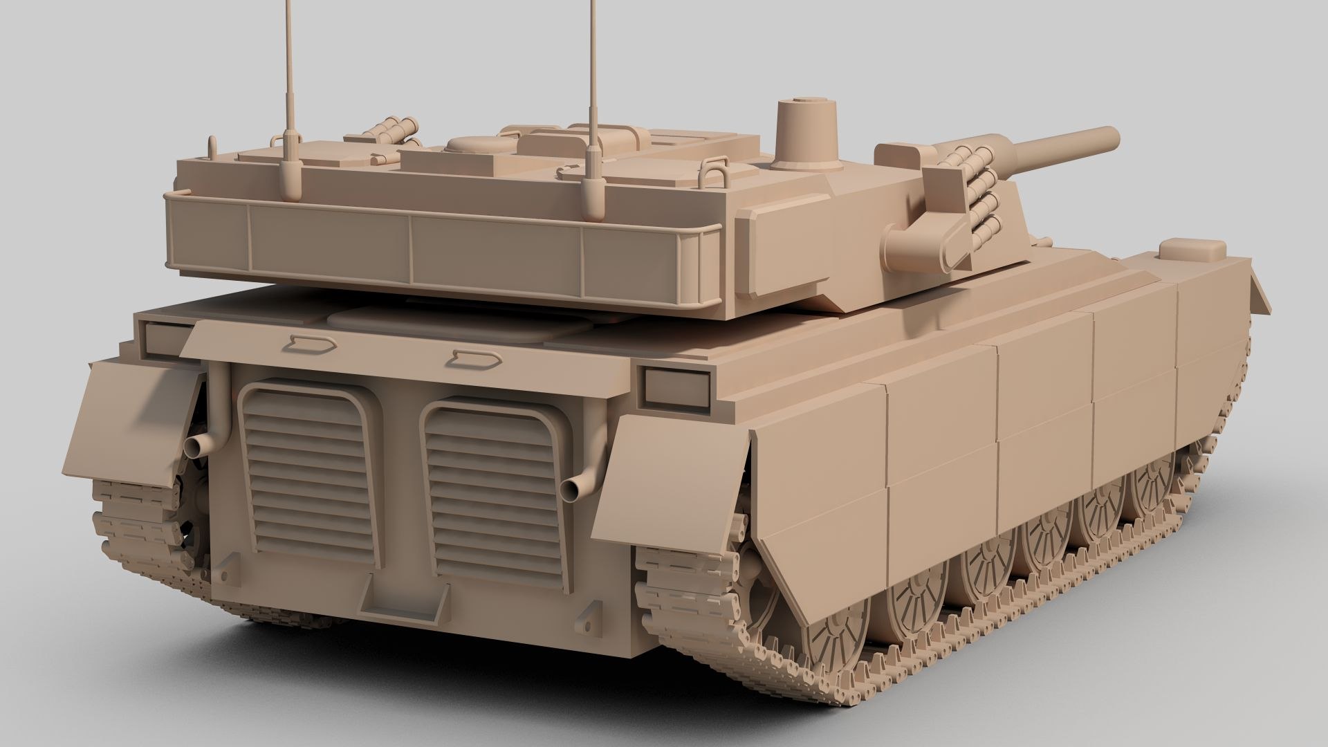 3D Model Modern Tank Concept - TurboSquid 1932221