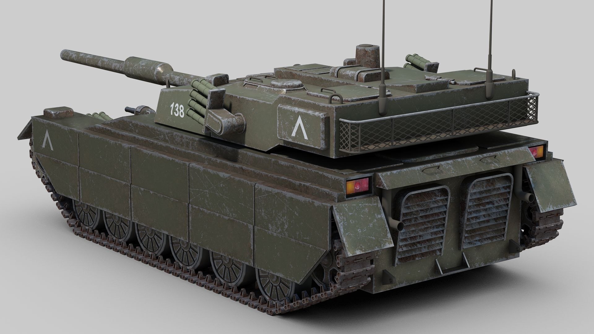 3D Model Modern Tank Concept - TurboSquid 1932221