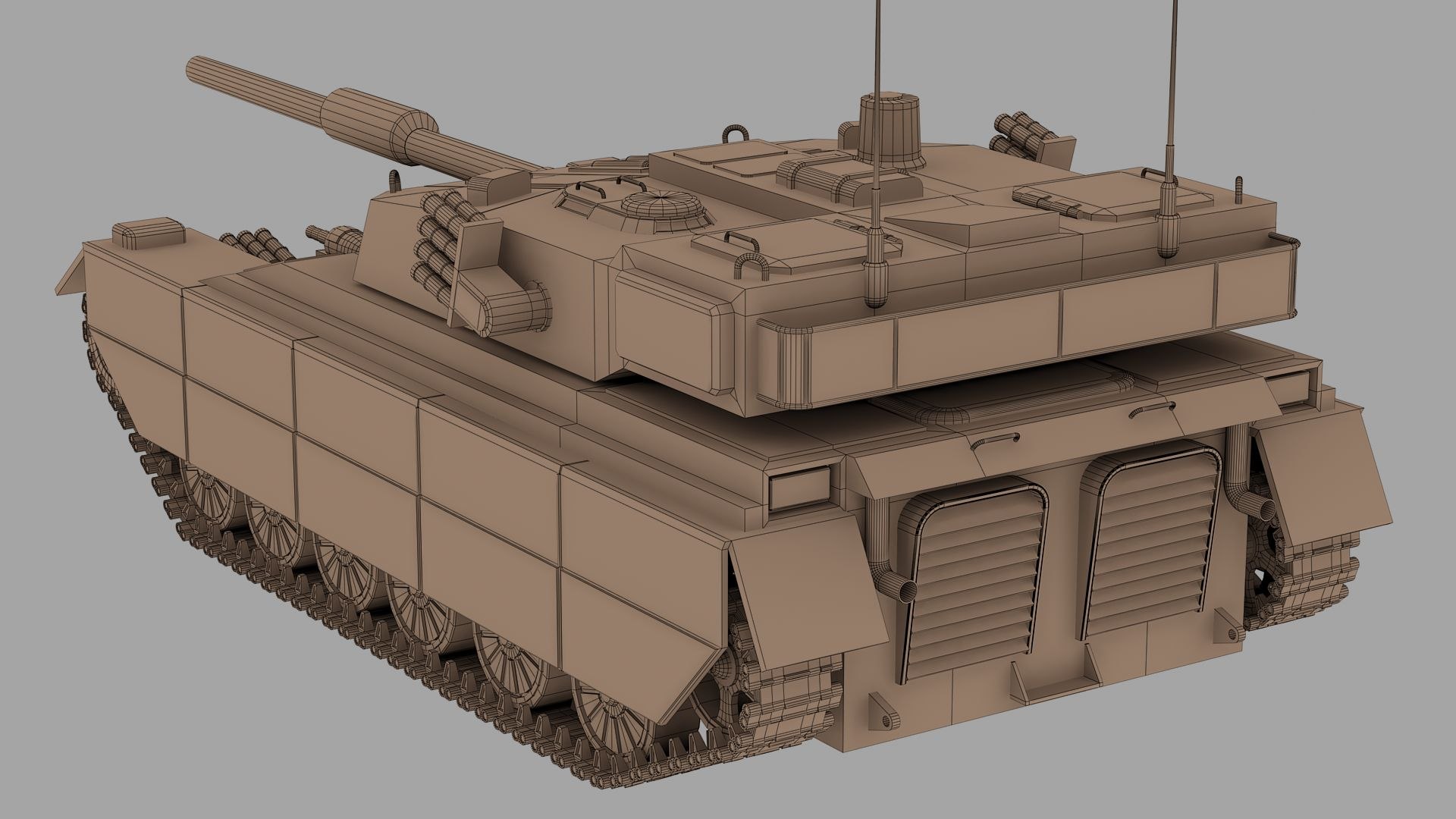 3D Model Modern Tank Concept - TurboSquid 1932221