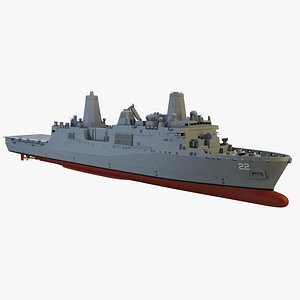 uss san diego 3d max