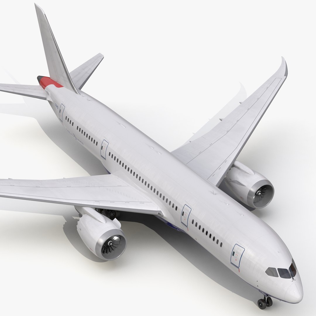 Boeing 787-8 Dreamliner Generic 3D Model preview