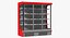 3D multideck display fridge model