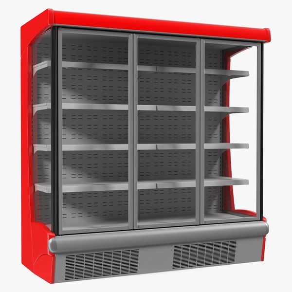 3D multideck display fridge model