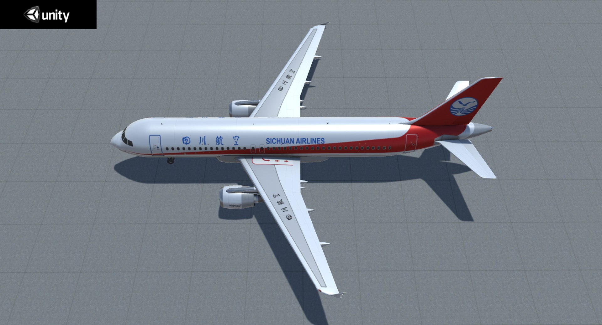 Airbus A320 Sichuan Airlines 3d Model