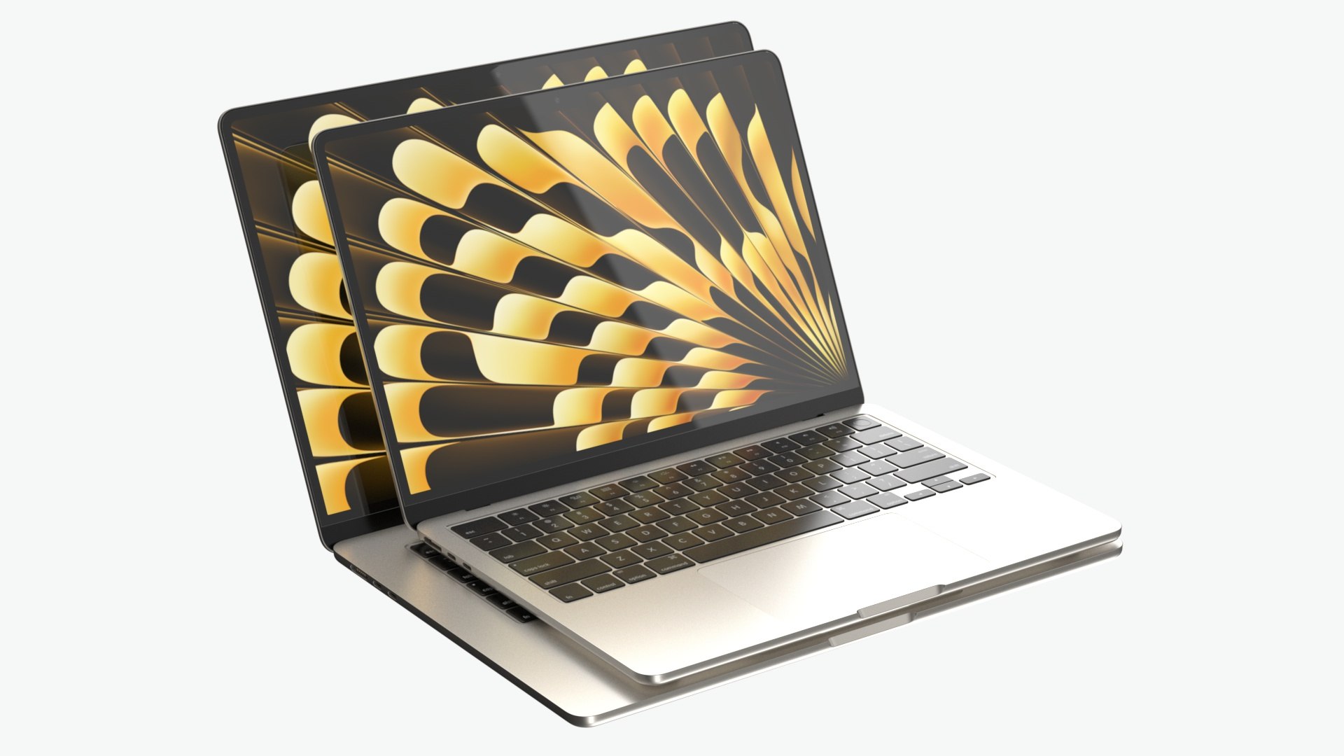 Apple MacBook Air M4 Starlight 3D Model - TurboSquid 2374498