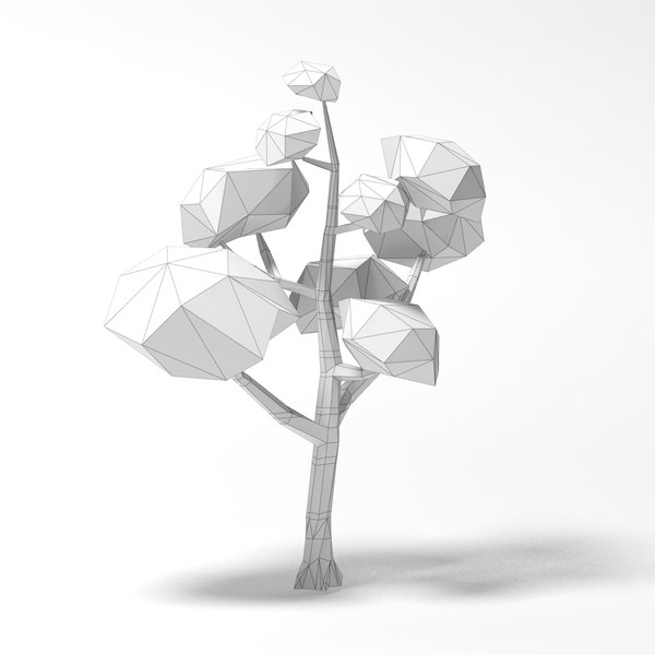 3ds max cartoon birch tree