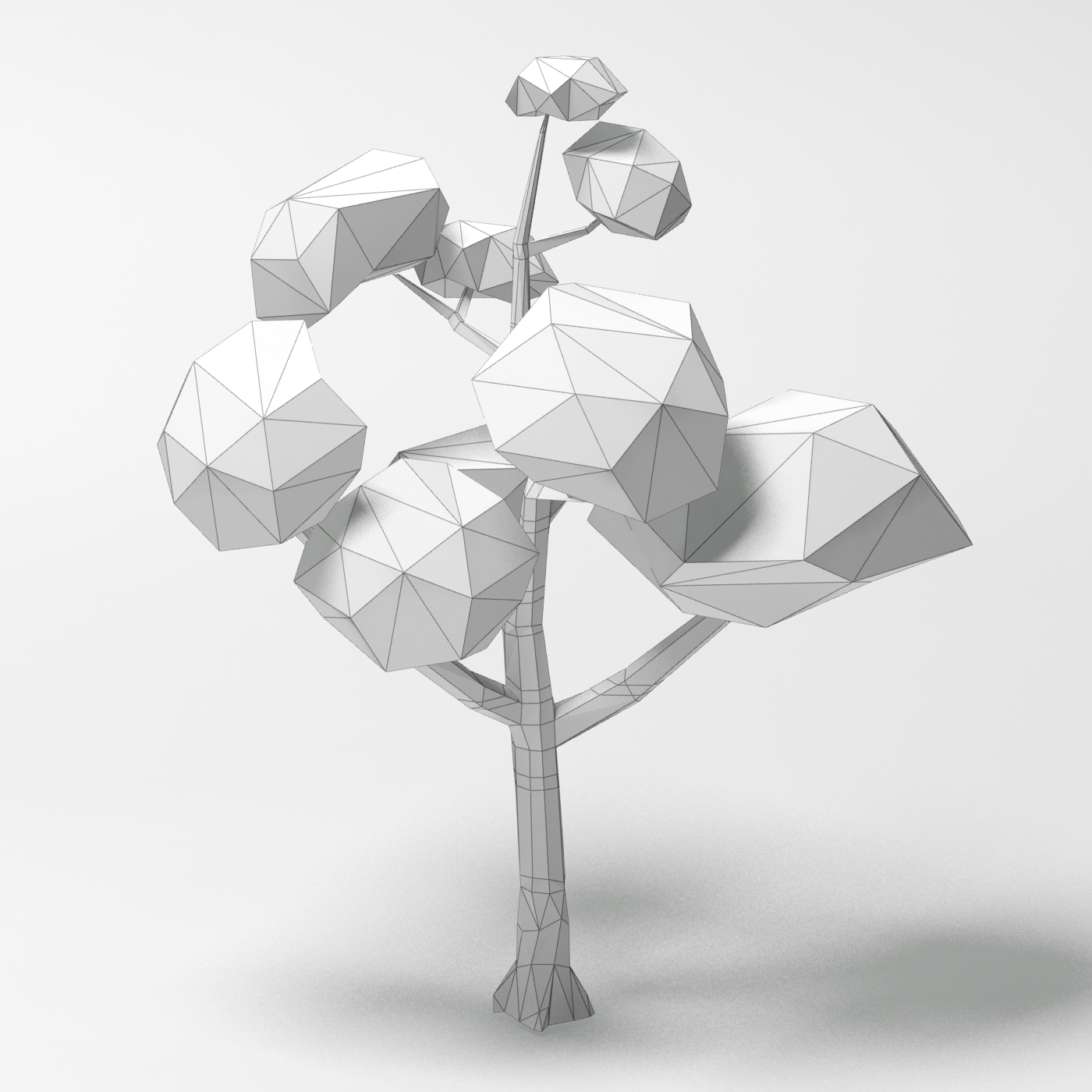 3ds max cartoon birch tree