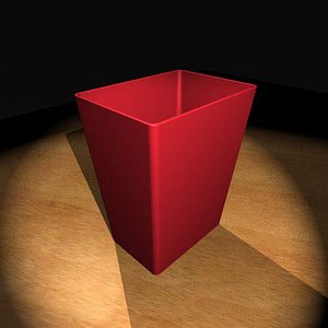 3d office trash model