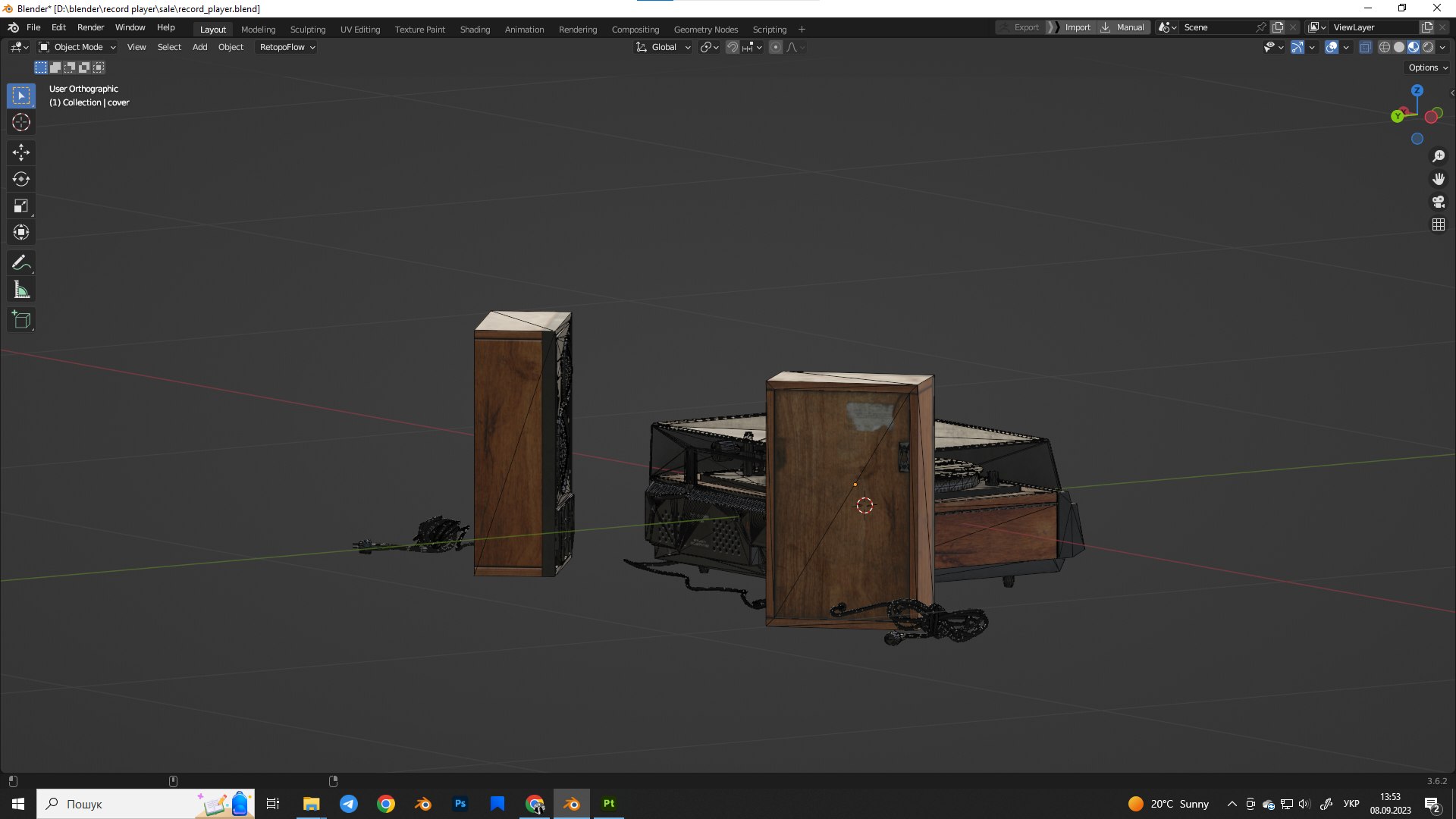 3D Record player https://p.turbosquid.com/ts-thumb/3L/RGScFM/1Z/g/png/1694342777/1920x1080/fit_q87/a1c6cf76a08214937264da6d0d716ab4631d79a9/g.jpg