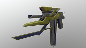 Machine Pistol Level 2 3D model
