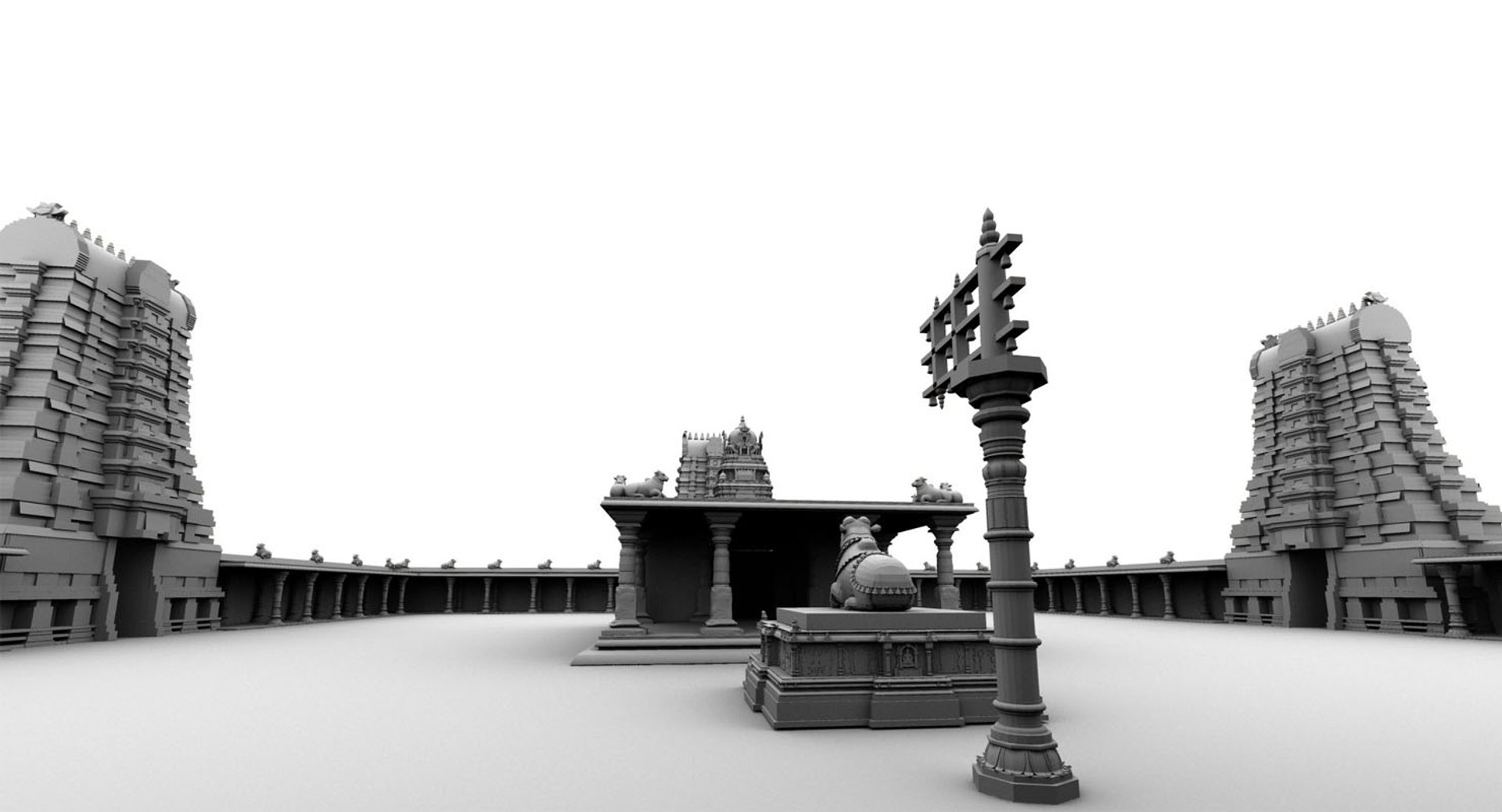 3D Model Indhu Temple - TurboSquid 1467329