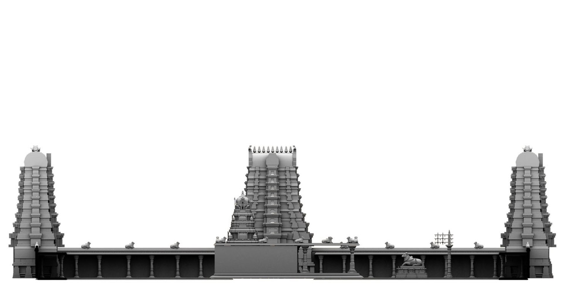 3D Model Indhu Temple - TurboSquid 1467329