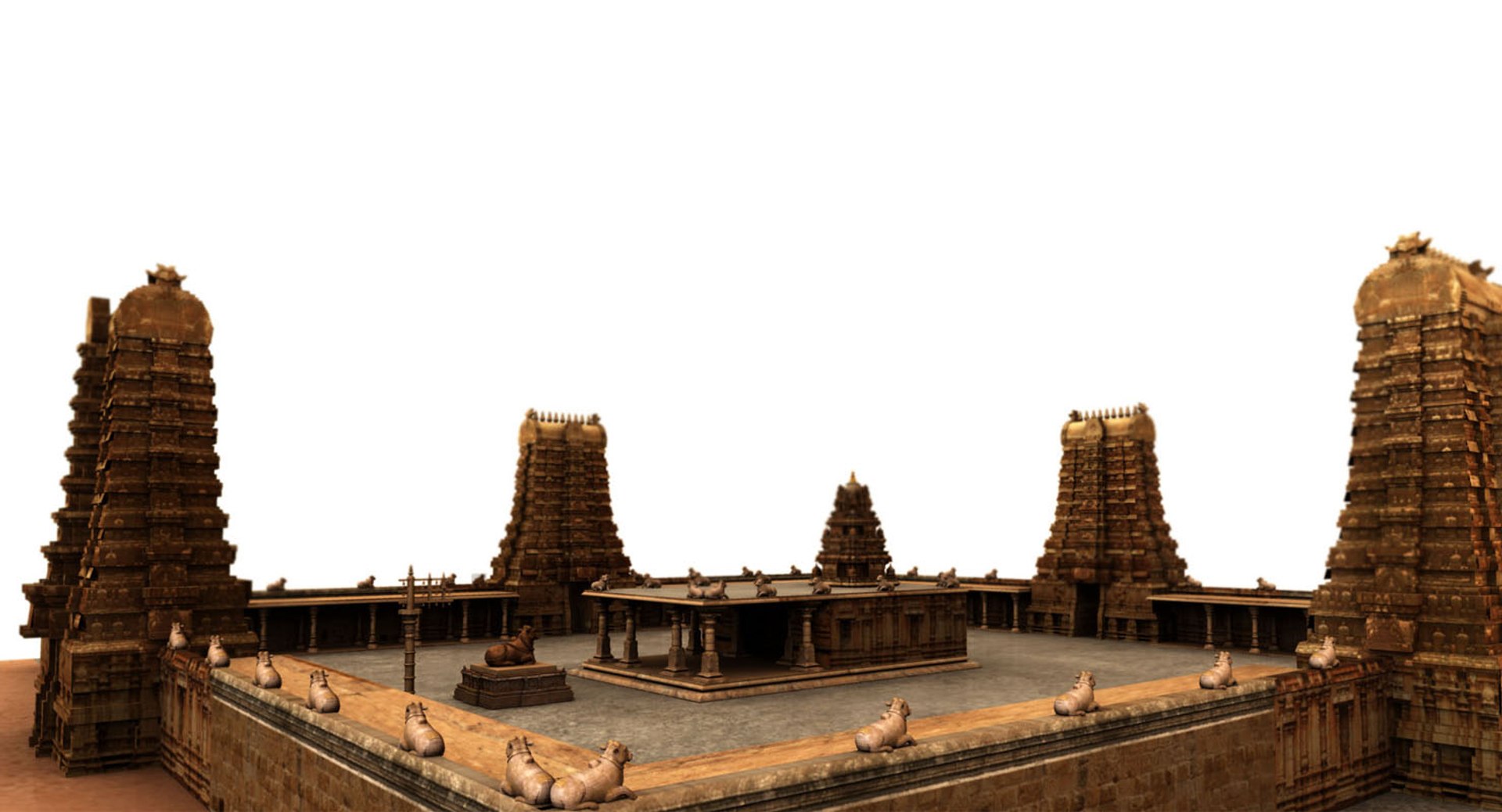 3D Model Indhu Temple - TurboSquid 1467329