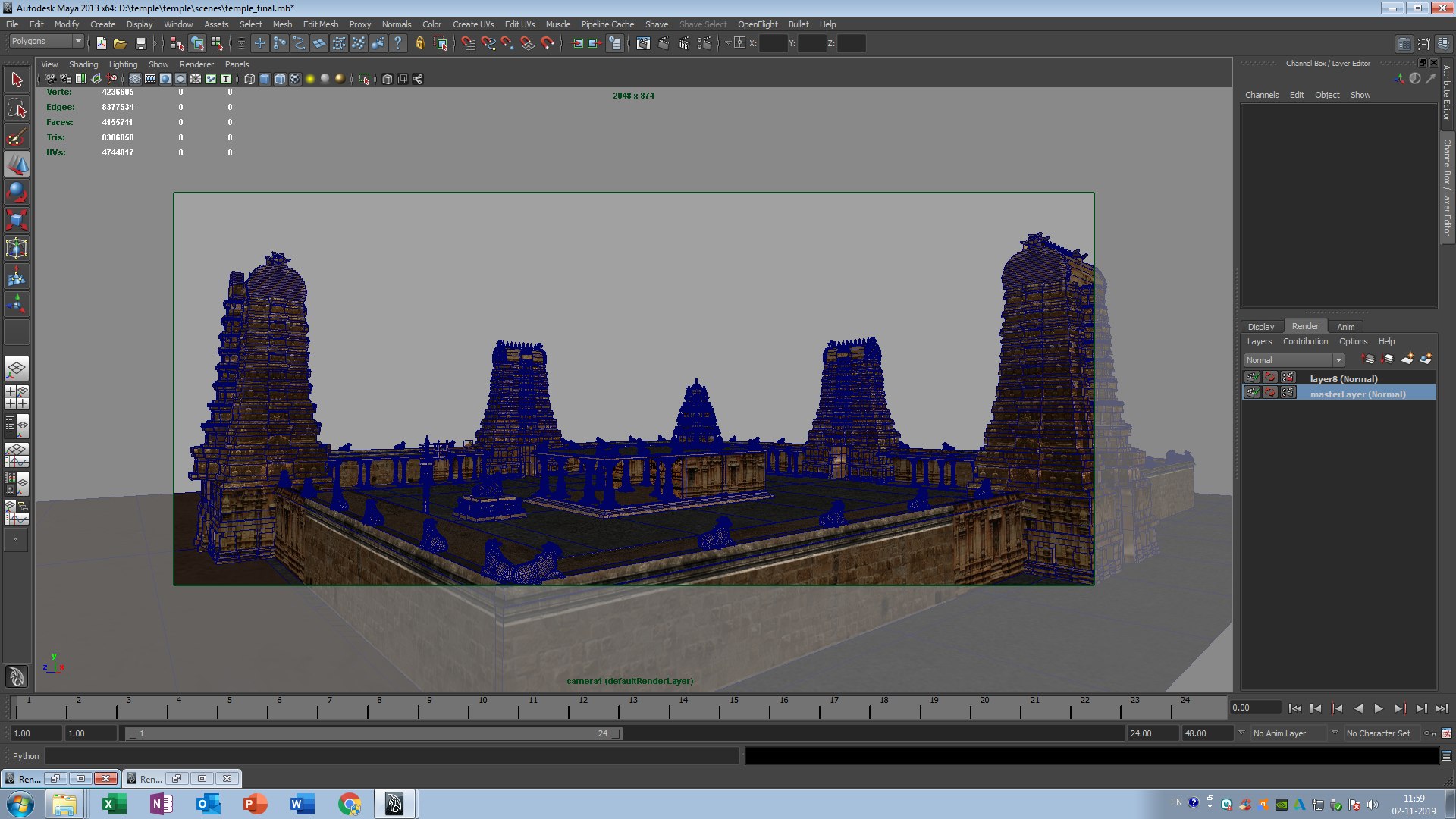 3D Model Indhu Temple - TurboSquid 1467329