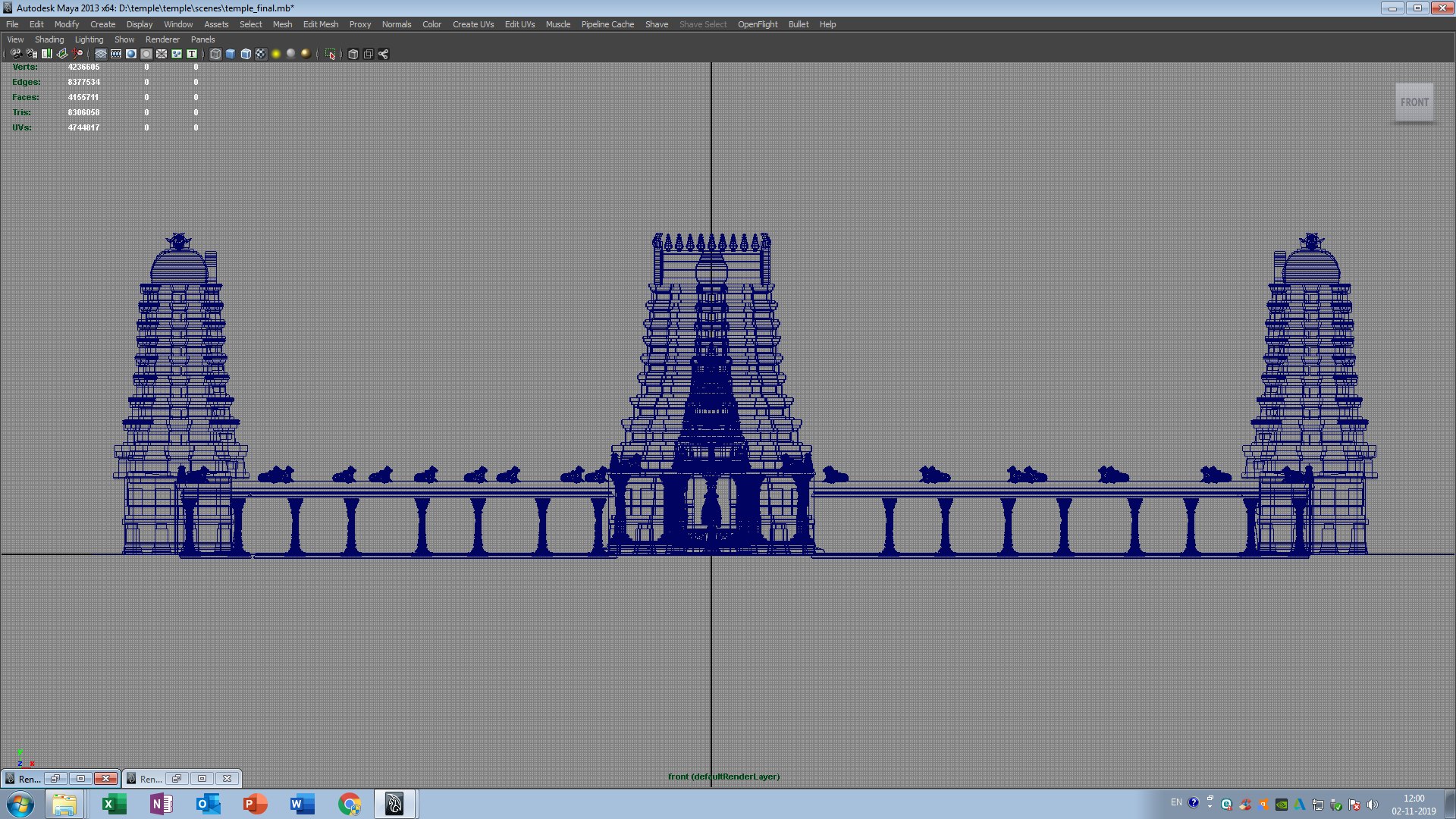 3D model indhu temple - TurboSquid 1467329