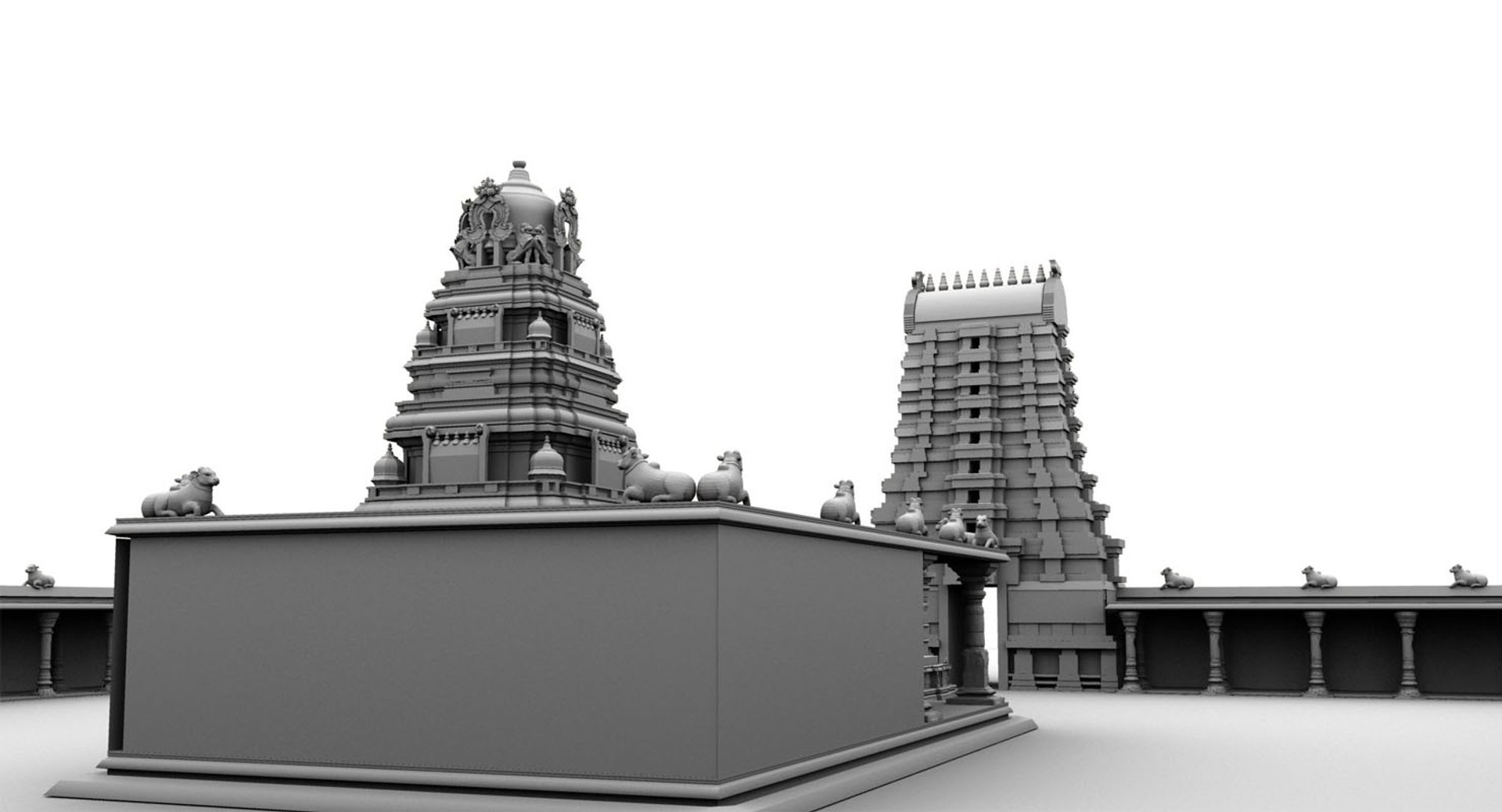 3D Model Indhu Temple - TurboSquid 1467329