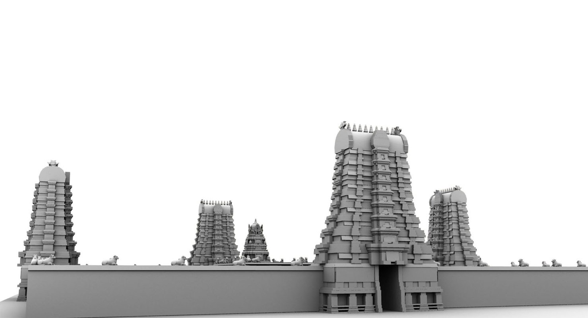 3D Model Indhu Temple - TurboSquid 1467329
