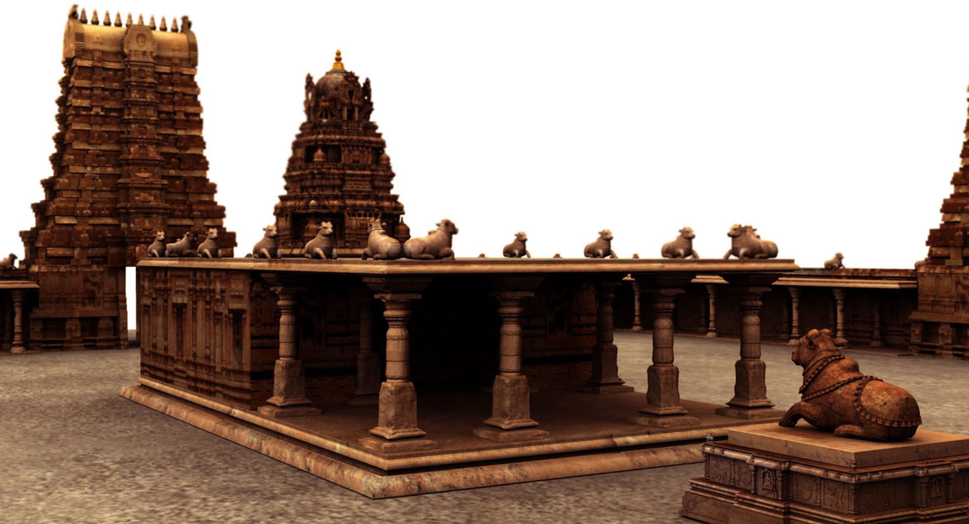 3D Model Indhu Temple - TurboSquid 1467329