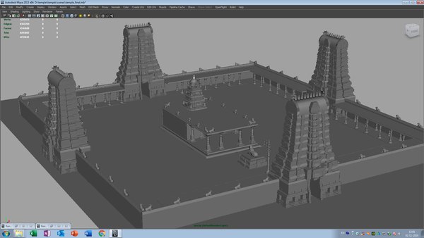 3D model indhu temple - TurboSquid 1467329