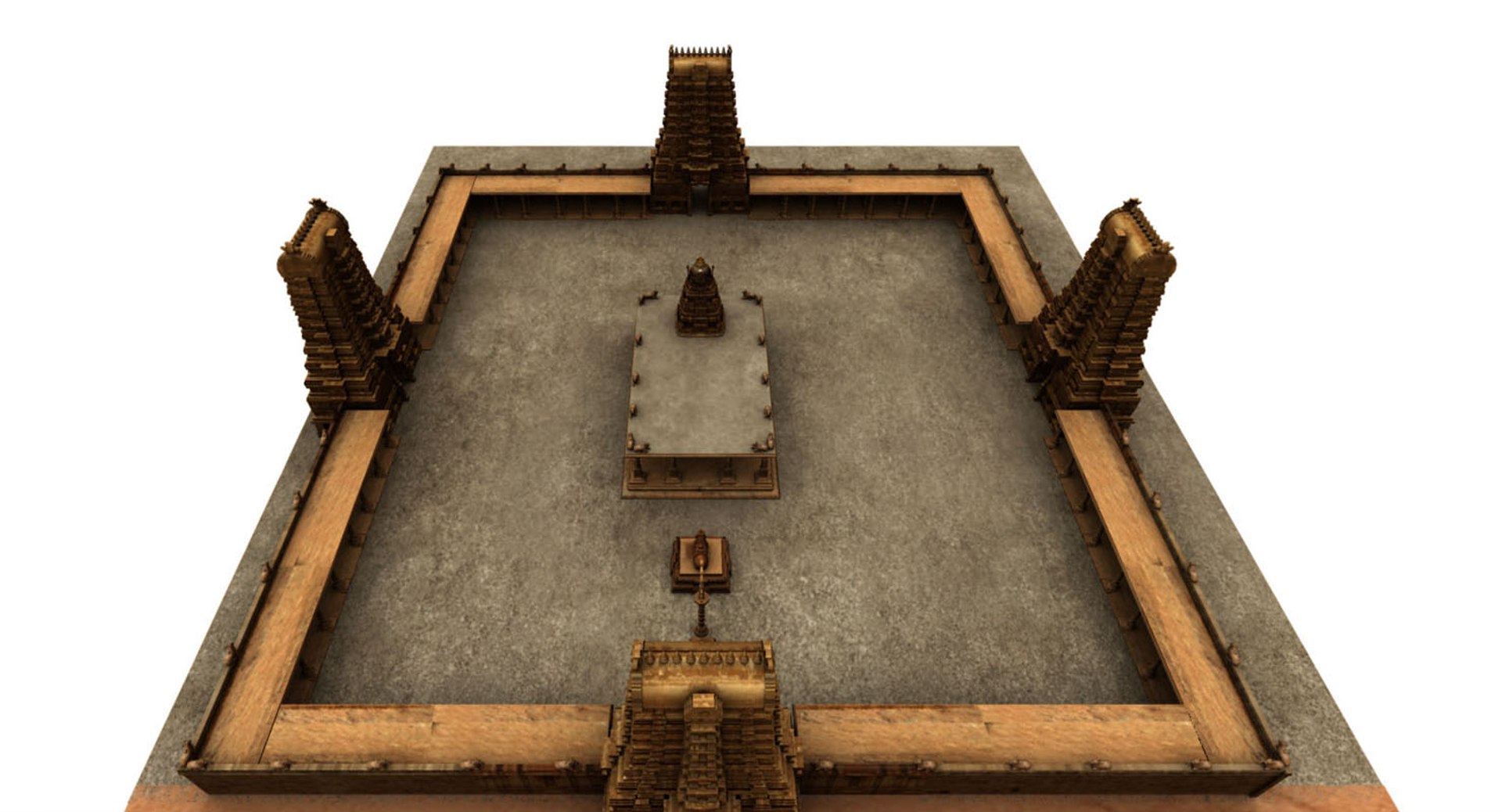 3D Model Indhu Temple - TurboSquid 1467329