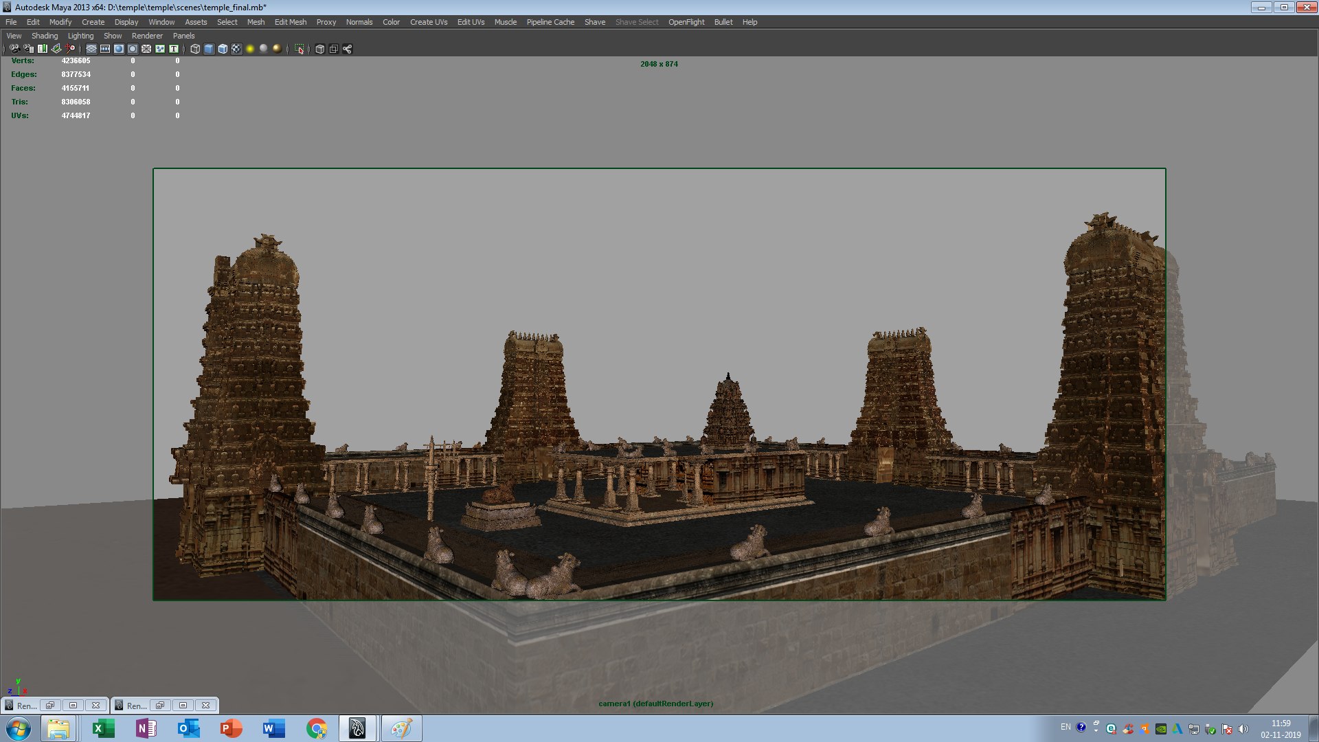 3D Model Indhu Temple - TurboSquid 1467329