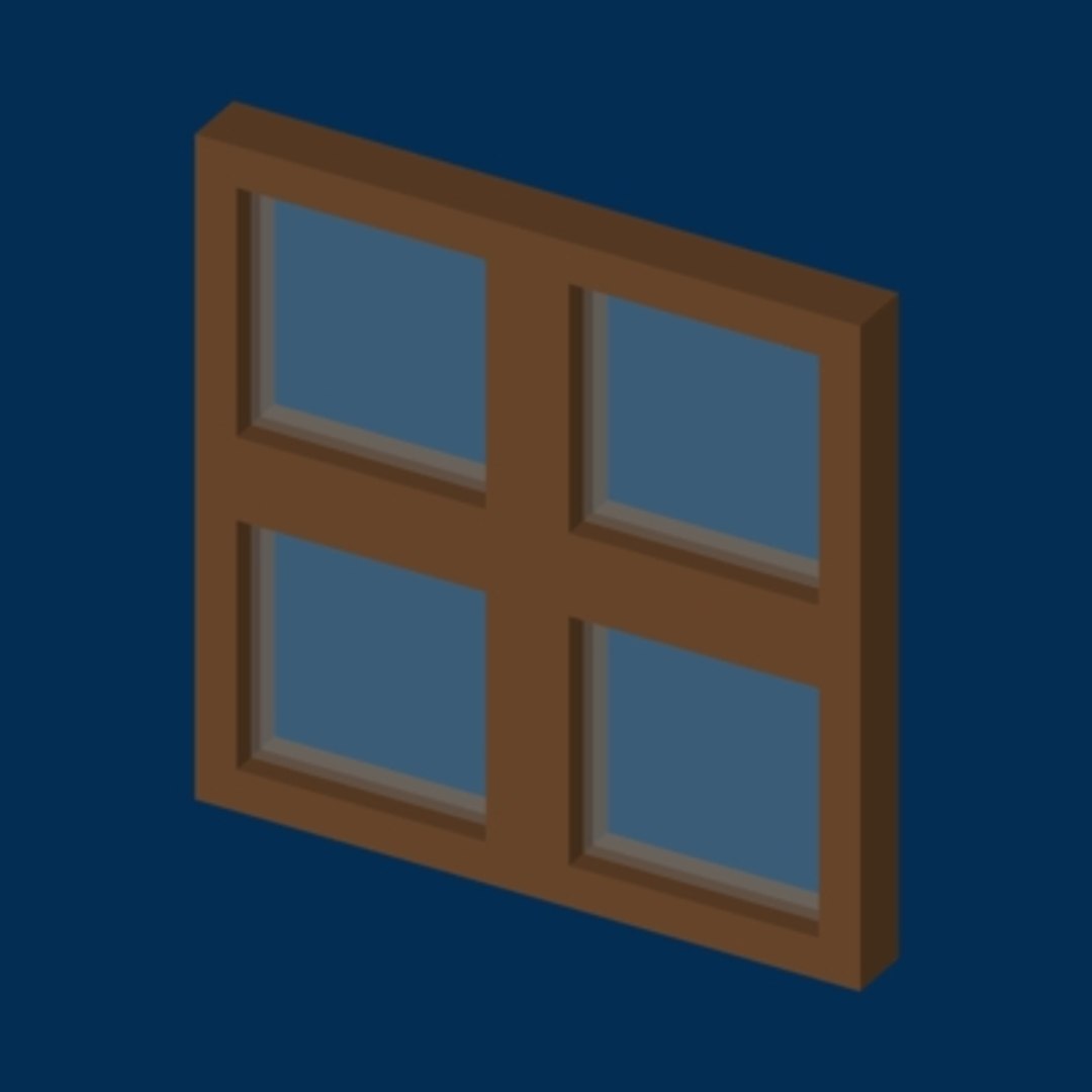 Cartoon Windows 3d Model