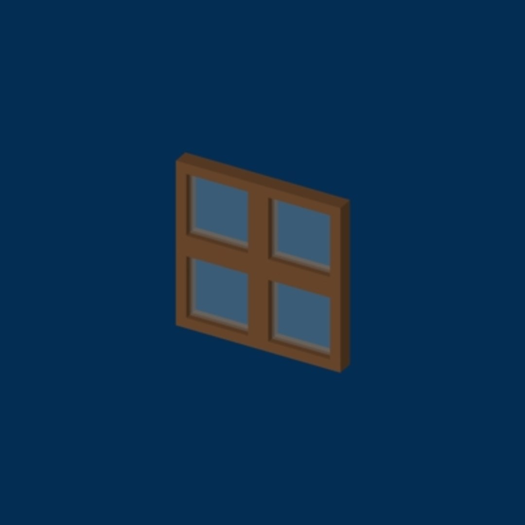 Cartoon Windows 3d Model
