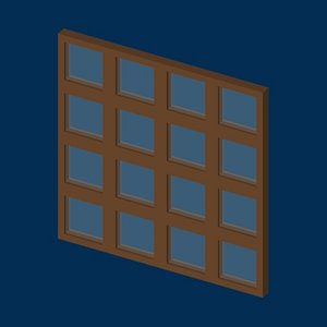 cartoon windows 3d model