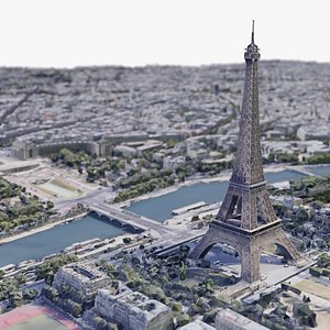 3D Paris Skyline