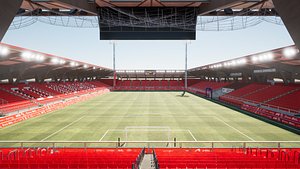 3D Estadio de Los Pajaritos NUMANCIA de SORIA en 3D model