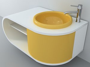 3d model bathroom sink