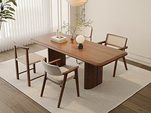 Modern Walnut Dining Room 16