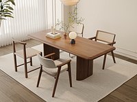 Modern Walnut Dining Room 16