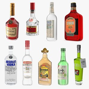 3D Alcoholic Drinks Collection 7